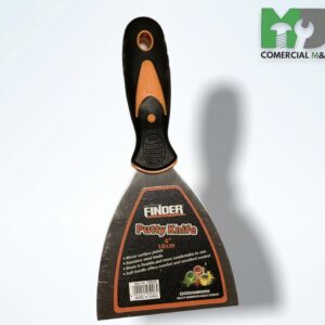 ESPATULA DE ACERO 4" C/MANGO GOMA