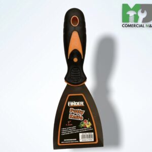 ESPATULA DE ACERO 3" C/MANGO GOMA